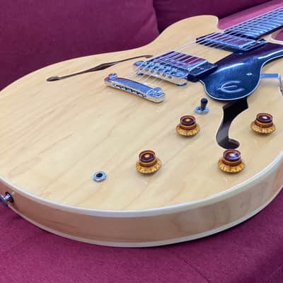 Epiphone Dot Semi Hollow Body 1997 - Natural w/ Case Made in Korea image 8