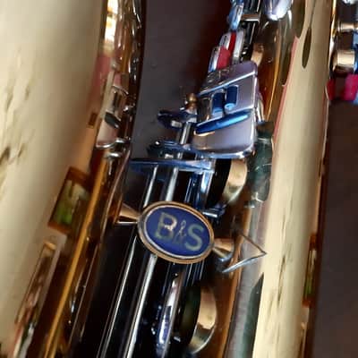Super rare vintage baritone saxophone B&S Blue Label low a from 1980's , moster sound sax !!!!!! image 3