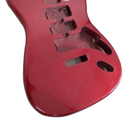 DIY ST Style Electric Guitar Body – Solid Alder Wood – Blue Nitro Finish – SSS Route image 4