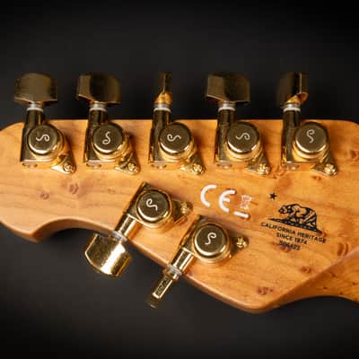 2021 Ernie Ball Music Man Jason Richardson Signature Cutlass 7 - Rorschach Red | USA 7-String JR7 Buckeye Burl Top Birdseye Maple Neck Tremolo Stainless Steel Frets 3.6kg | OHSC image 17
