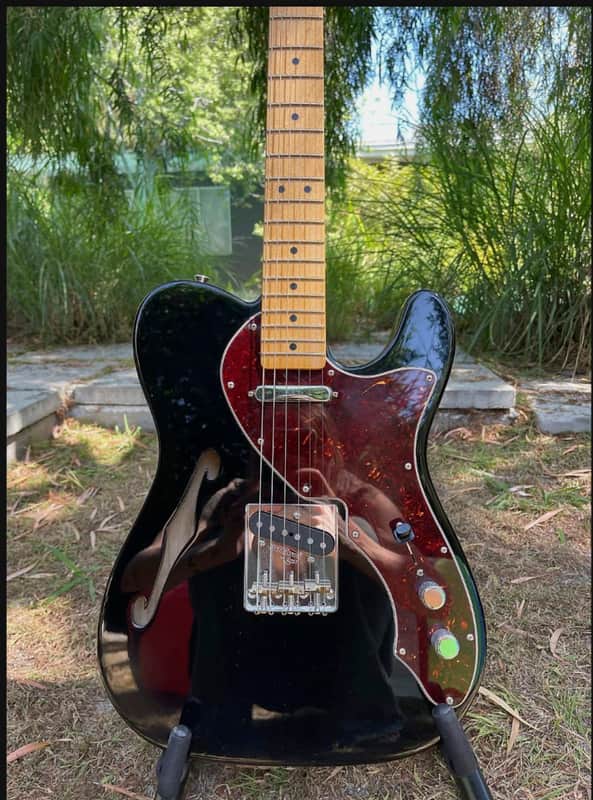 Fender 2019 Fender American Vintage Thin Skin 1969 Telecaster Thinline 2019 Black image 1