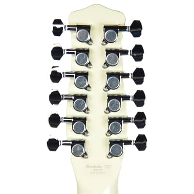 Danelectro D59V12-VWHT DANO 59 Vintage Shorthorn Shape 12-String Electric Guitar image 5