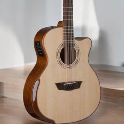 Washburn Comfort Series G15SCE-12 12-String Acoustic Electric Guitar Cutaway image 1