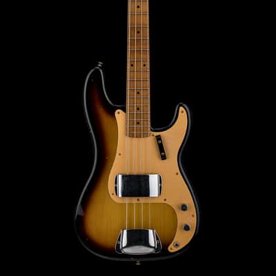 Fender Custom Shop Empire 58 Precision Bass Journeyman Relic - Aged 2-Color Sunburst #86942 image 3