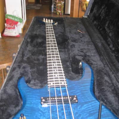 CARVIN LB75  WITH KAHLER TREMOLO 90S BLUE TRANSLUCENT image 3