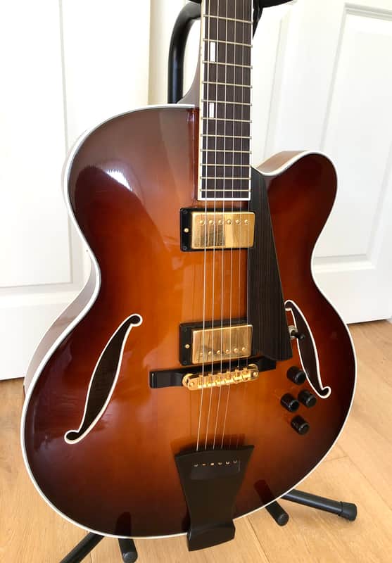 Trenier Custom Jazz Guitar 2008 Dark Sunburst image 1