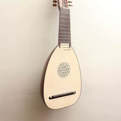 Handmade 14 Course Renaissance Lute Baroque Archlute - Mahogany and Rosewood Material + Hardcase image 1