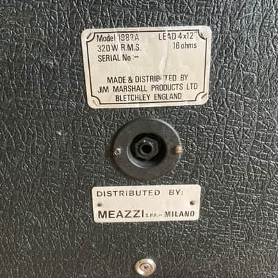Marshall JCM 800 mod. 1982 Cabinet 4X12" - nero image 4