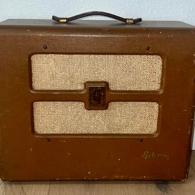 1948 Gibson BR-6 2-Input 10-Watt , 10" Guitar Combo Amp Original Rola Speaker, Completely Serviced, With Manual ! image 1