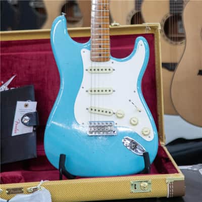 FENDER 58 Strat Journeyman Relic Aged Daphne Blue image 1