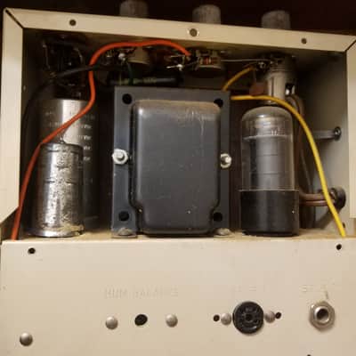 Voice of Music 168 Stereo Twin Amplifier WORKS Tube Combo Amp 8810 and AlNiCo speakers 1960 Tan Brown image 10