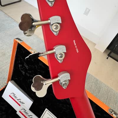 Mike Lull Jeff Ament Signature JAXT4 2015 Pearl Jam Satin Cardinal Red image 5
