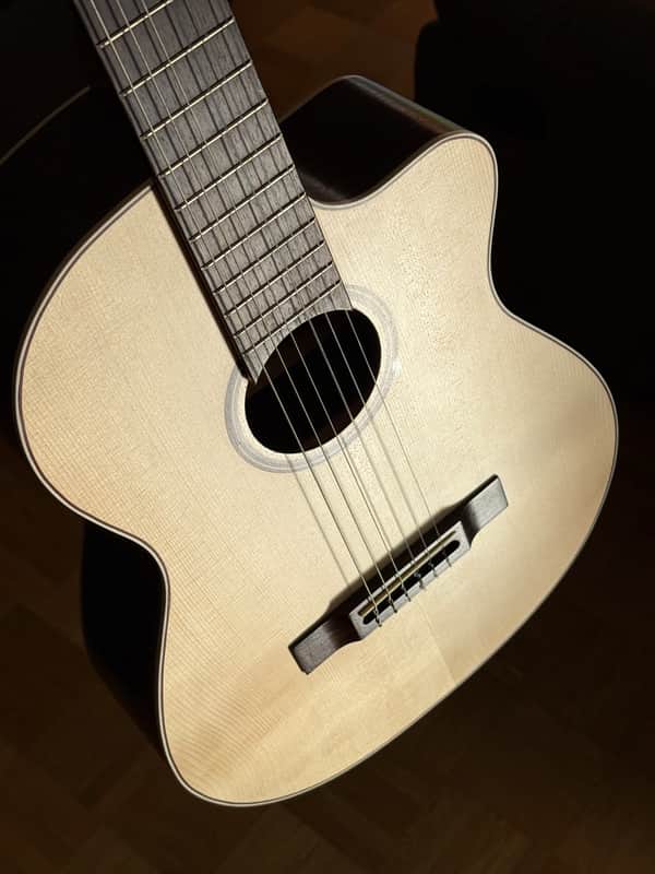 APC Instruments Luthier Gold CW ALL SOLID classical guitar with Cutaway und Fishman Pickup image 1