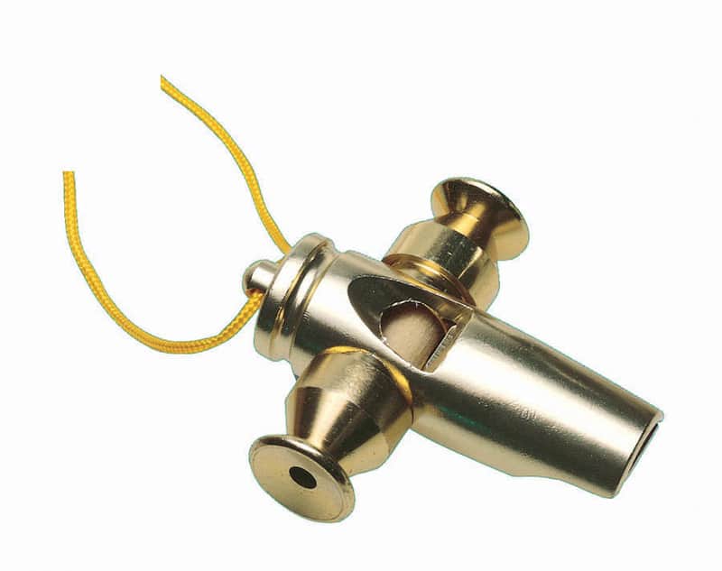 LP Latin Percussion Tri-Tone Samba Whistle - Gold Tone image 1