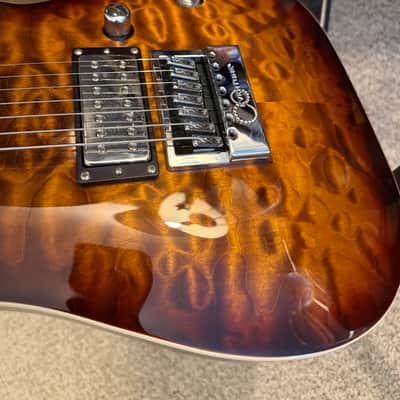 ESP LTD KS-7 Ken Susi Signature Dark Brown Sunburst w/ D Activators image 3