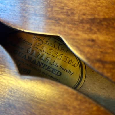 1970 Gibson ES-335 TDW w/ Lifton Case - Orange Label image 7