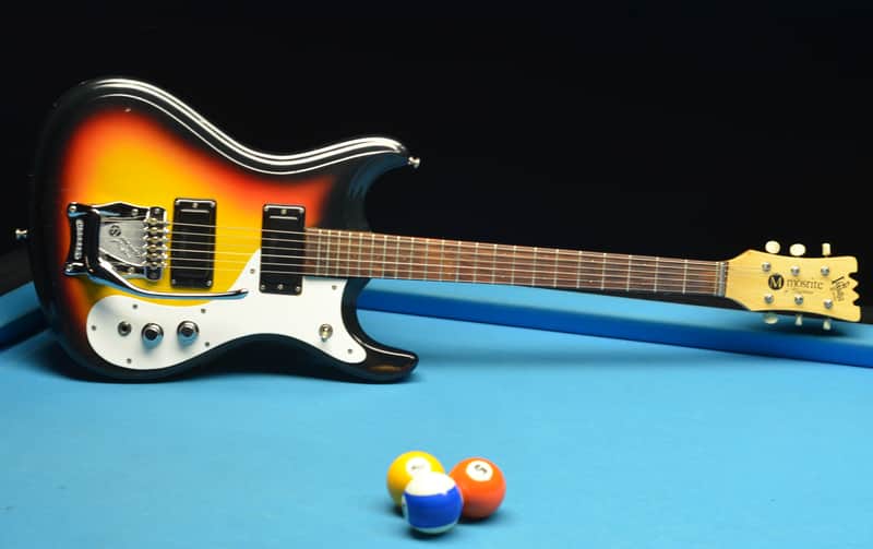 1965 Mosrite Ventures II Sunburst Electric Guitar with OHSC image 1