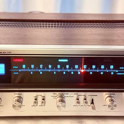 🎶 Pioneer SX-737 / SX737 Vintage Stereo Receiver – Serviced – Cleaned – Tested – Blue LED – Original Wood Case image 2