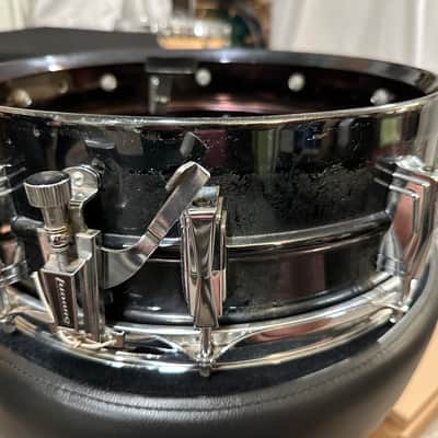Ludwig Pointy B/O Badge 1970s 70’s 5x14 Black Beauty Snare Drum 1977-1979 image 3