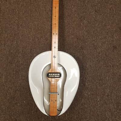 Snikle Bedpan Cigar Box Guitar 3 String Fretless Elec/Acoustic Slide Guitar 2017 Oak Neck image 1
