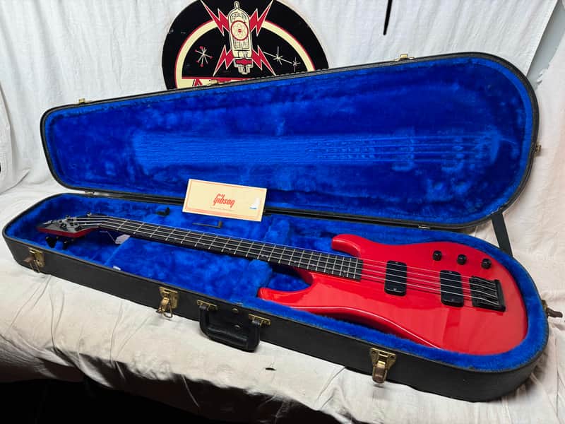 Gibson Bass IV 4-string Bass with Case 1987 - Red image 1