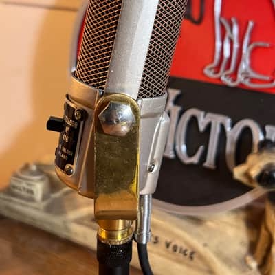 Vintage 1950's Geloso 416 Ribbon Microphone, rebuilt & works great w/desk stand image 6