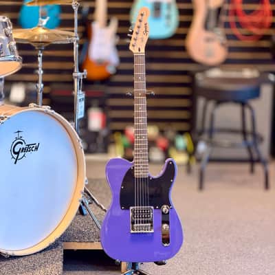 Squier by Fender Sonic Esquire Electric Guitar, Ultraviolet image 4