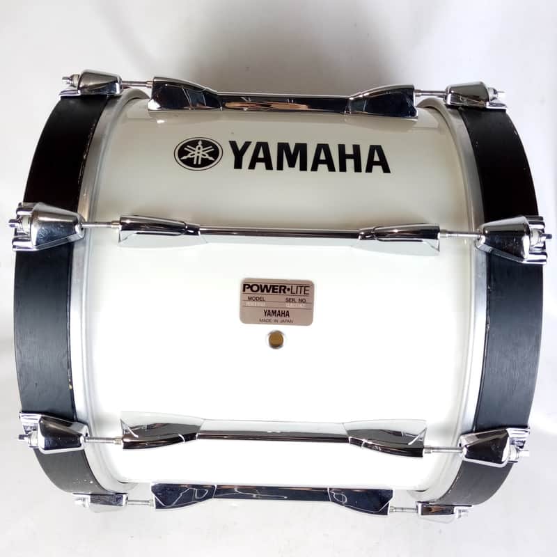 Yamaha 13x16" Powerlite Bass Drum 8-Lug MB6116U White Wrap Japan Vintage image 1