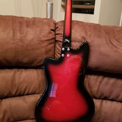 Silvertone 1478 Reissue Red Silver Flake Burst image 6