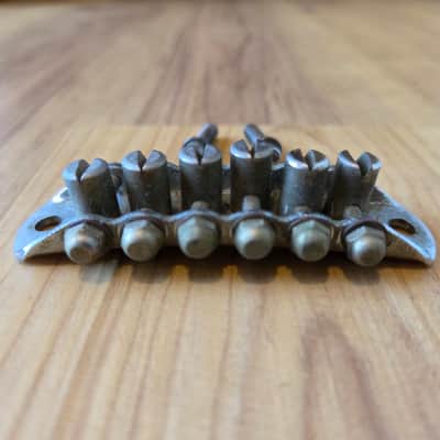 Vintage 1960's Mosrite Electric Guitar Bridge w/ Studs! Rare, Original Parts! image 3