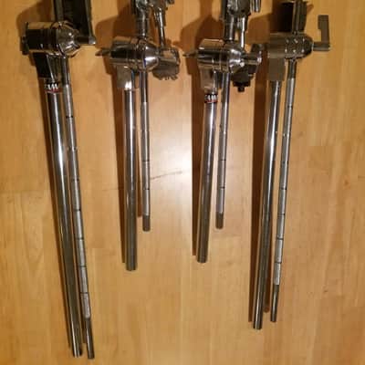 (*Rare to Find*) Vintage Lot of Tama (LeverLock) Matching Boom Arms with Ratchet Arms - 2 Long & 2 Short - *Very Clean* image 2