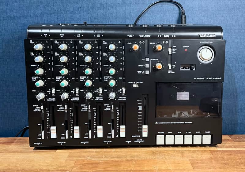 TASCAM Portastudio 414 MKII 4-Track Cassette Recorder - Black image 1