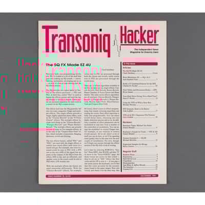 Transoniq Hacker Ensoniq User's Newsletter Issue #78