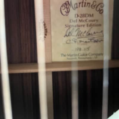 Martin D 28 Del McCurry number 110/115 made 2003 - Indian Rosewood ,Adirondack Spruce image 8