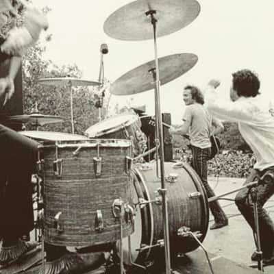 Ludwig The Doors, John Densmore, Robbie Krieger Played Ludwig 22,13,16,5×14 Supraphonic. Documented!! 1968 - Mod Orange image 8