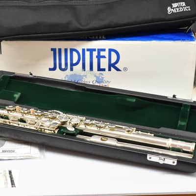 Mint Jupiter diMedici 911 Semi-Pro Flute by Altus Sterling D6 Head w/ Open Hole Offset G Split E & B Foot Like New image 2