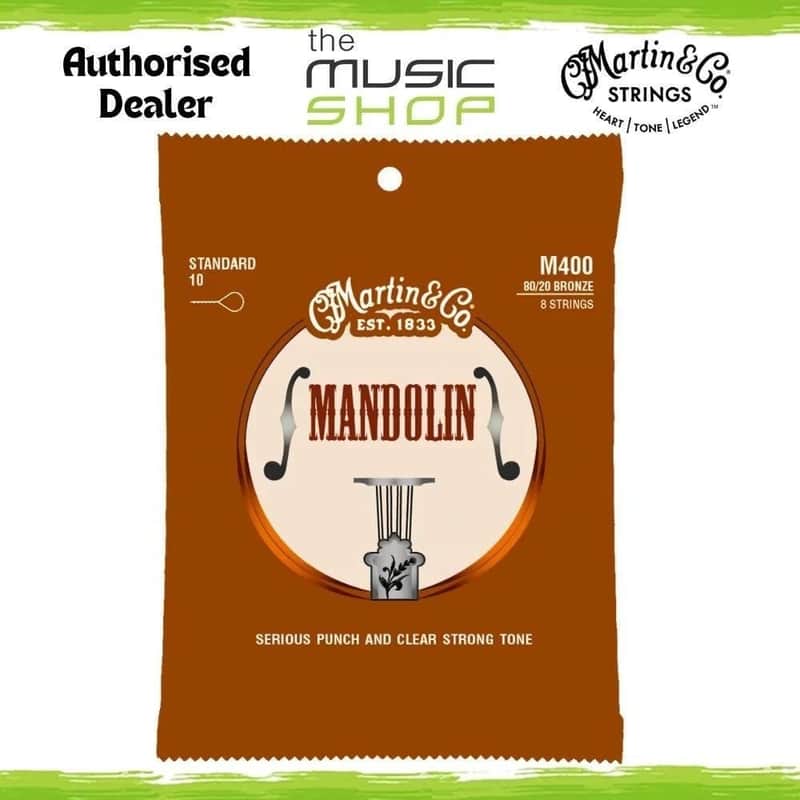 Martin Mandolin Strings, 80/20 Bronze, 10-34 Gauge - M400 image 1