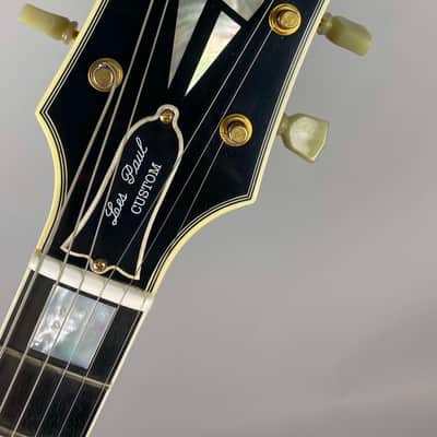 Gibson Les Paul Custom 57 re-issue - Black Triple Pickup with Bigsby, Cert, Original case and case candy. image 14