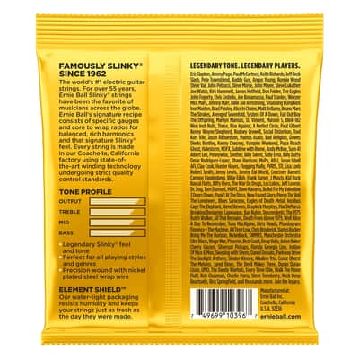 Ernie Ball 2216 Nickel Wound Skinny Top Beefy Bottom Slinky 10 54 image 2