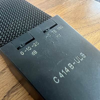 AKG C414 B ULS Large Diaphragm Multipattern Condenser Microphone 1990s - Black image 3