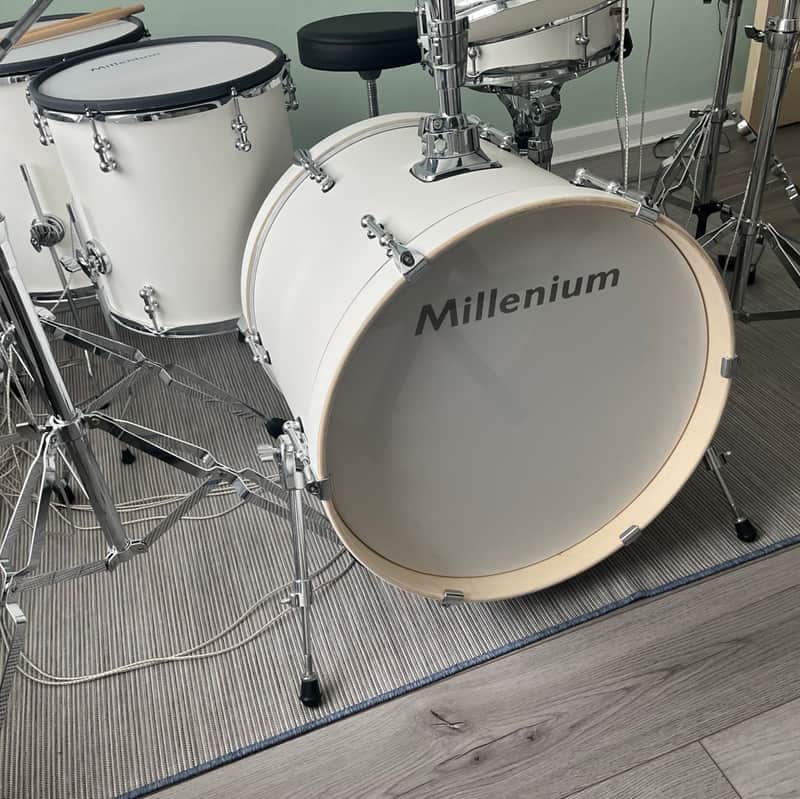 Millenium MPS-1000 Electronic Drum Kit with Extension Cables, Throne & Extras image 1
