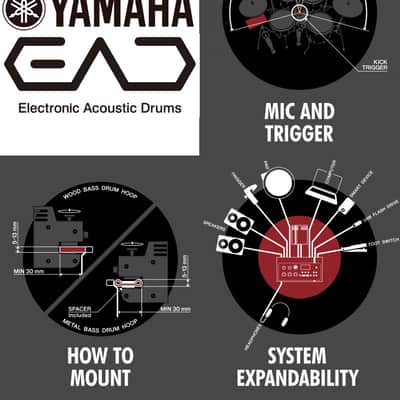 Yamaha EAD10 Drum Module with Mic and Trigger Pickup image 8