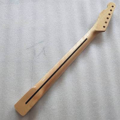 Maple Wood Guitar Telecaster Style Neck with White Block Inlay image 16