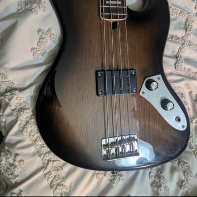 Greco custom Jazz bass 1980 - Tobacco burst image 2