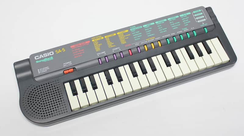 Vintage 80s Casio SA 5 ( SA5 ) Keyboard Keyboard Synthesizer Synth LoFi w Drum Sounds image 1