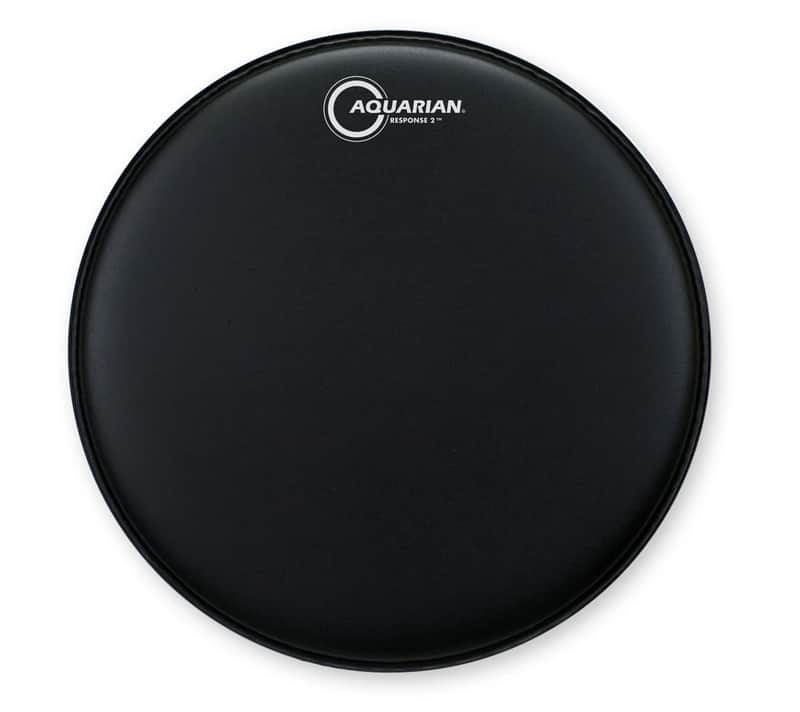 Aquarian Response 2 Texture Coated Black Batter Head - 13" - TCRSP2-13BK image 1