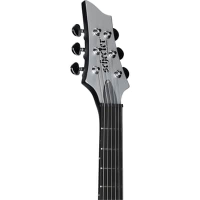 Schecter Machine Gun Kelly Razor Blade Electric Guitar, Metallic Silver, Open Box (Very Good) image 4