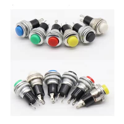 Guitar Momentary Kill Switch Push Button Complete Kit 10MM Flush Mount White image 8