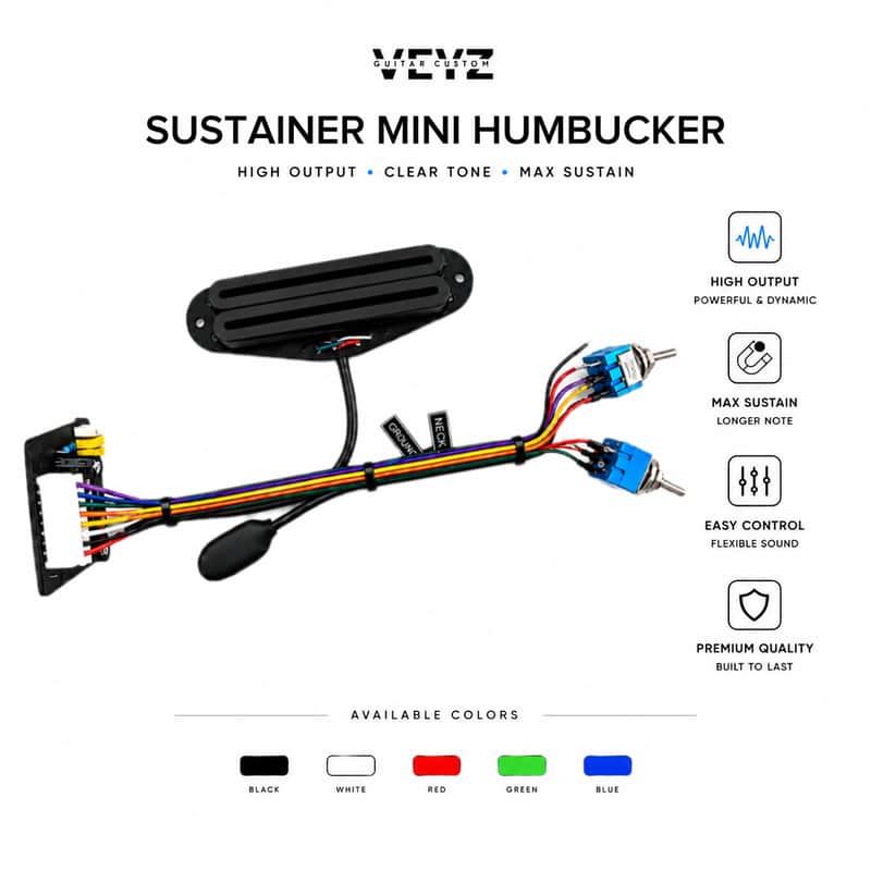 SUSTAINER TYPE MINI-HUMBUCKER NECK PICKUP image 1