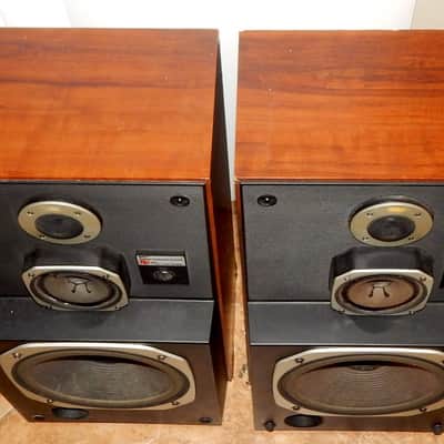 mcs panasonic technics 683-8320 time aligned 3 way vintage speakers image 2